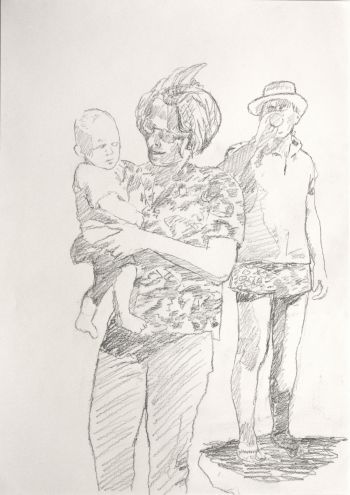 Click the image for a view of: Ruth Rosengarten. Untitled (Photographs). 2011. pencil on paper. 420X297mm